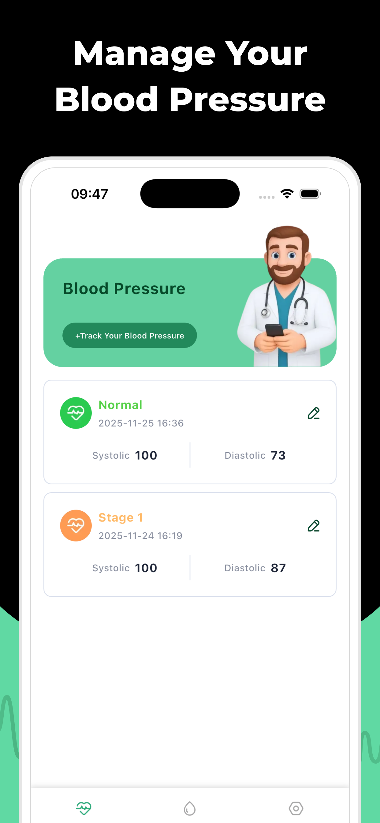 GlucoBP Monitor Screenshot 1