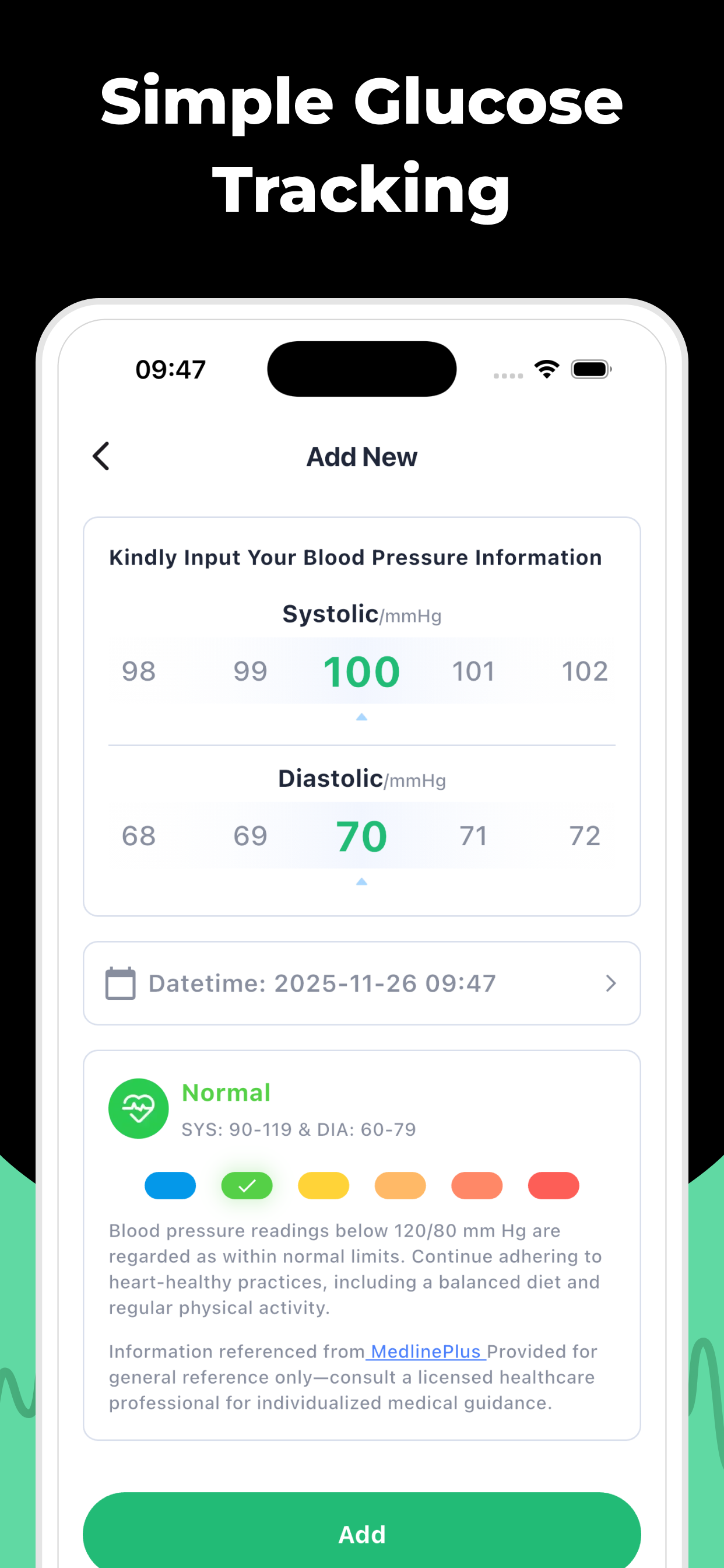 GlucoBP Monitor Screenshot 2